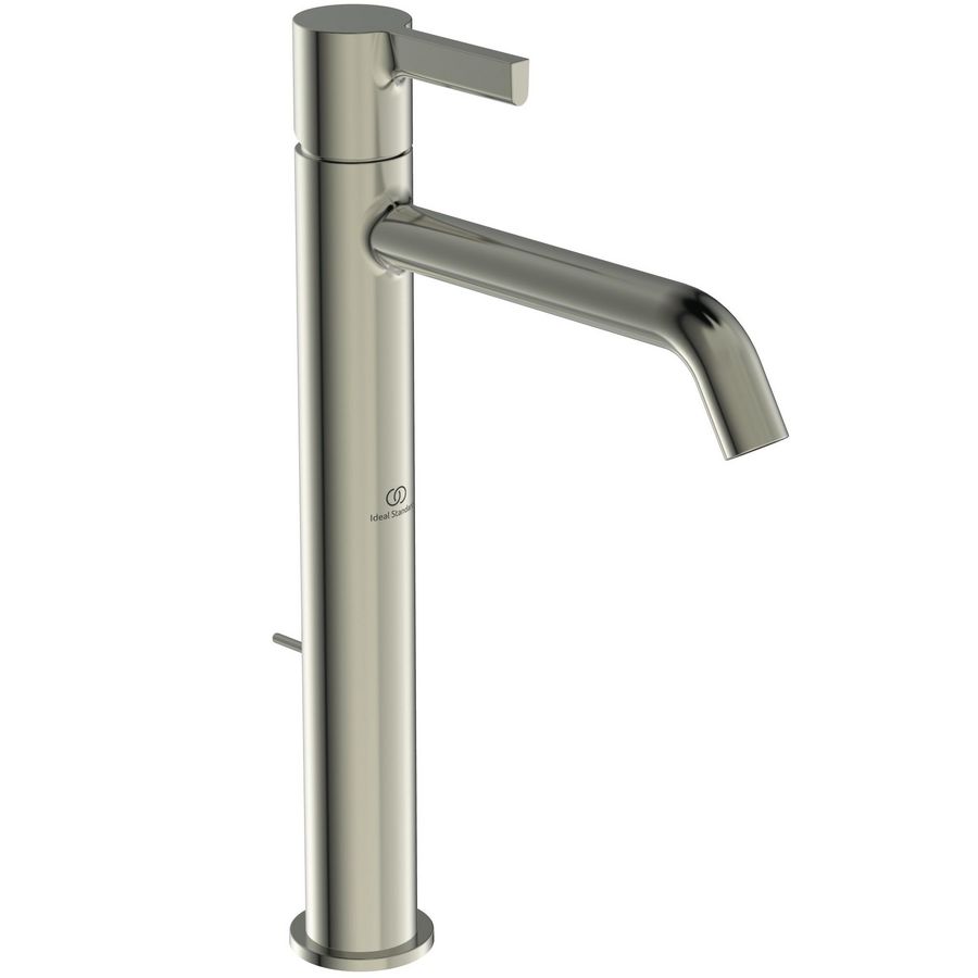 Joy hoog wastafelmengkraan 5l/min. met waste silver storm (rvs look)