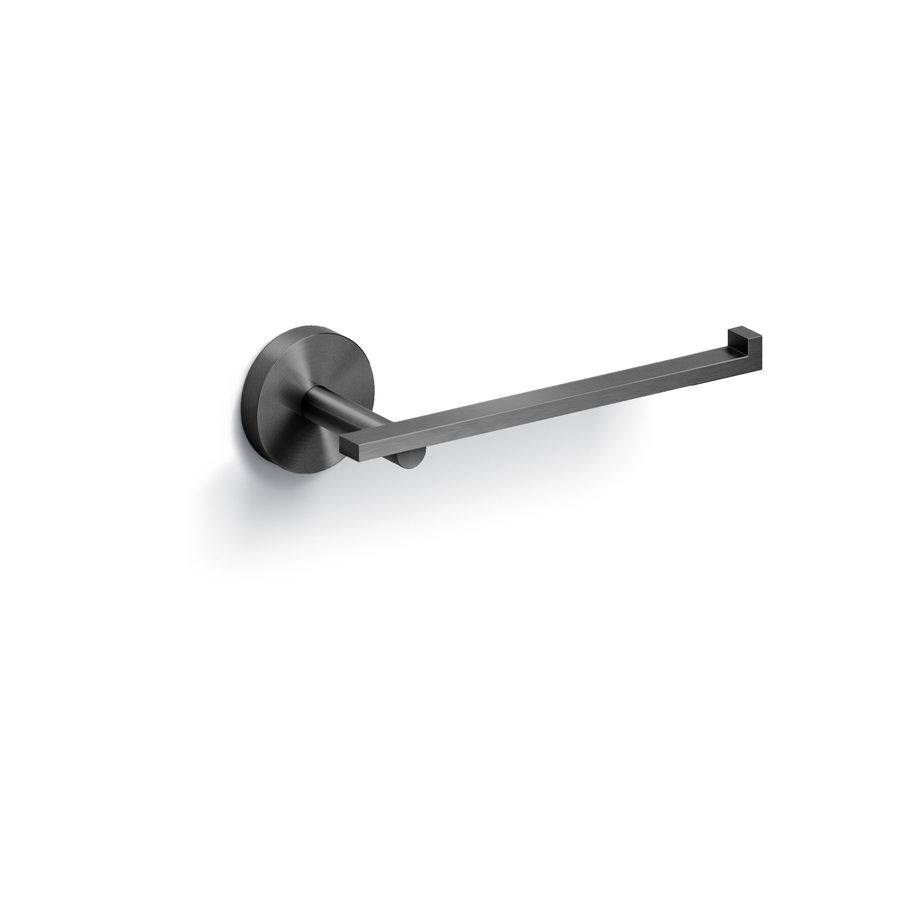 Toiletrolhouder L-vorm z klep gunmal geb PVD