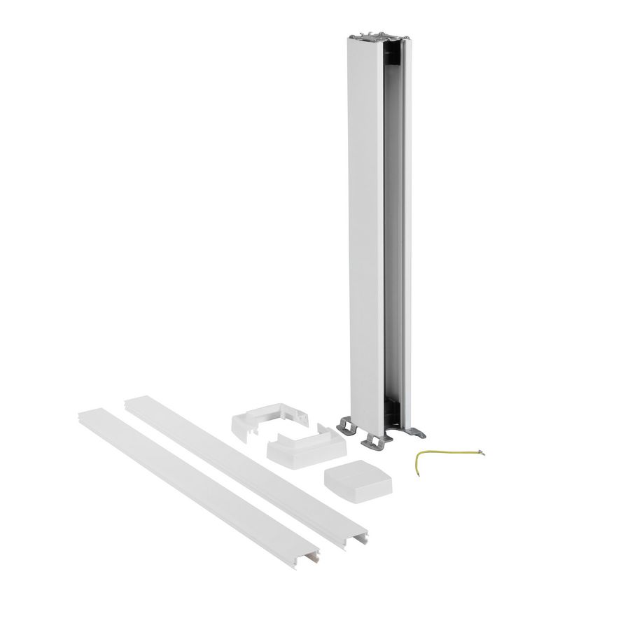Energiezuil 1 compartiment 45mm 0,68M wit