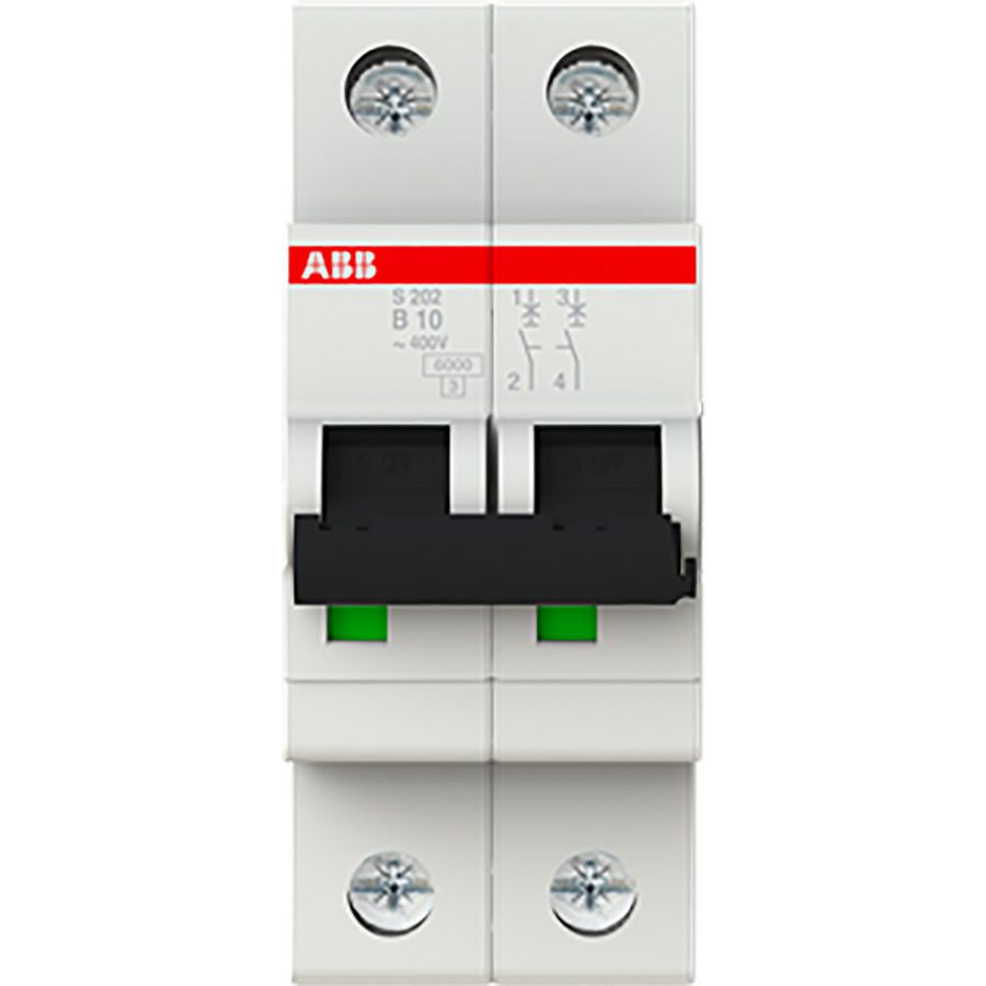 Installatieautomaat 6kA 2-polig B-karakteristiek 10A