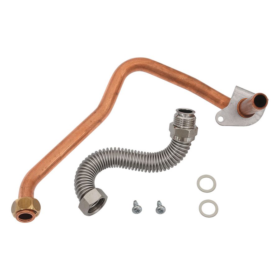 Gasleiding set boven + onder