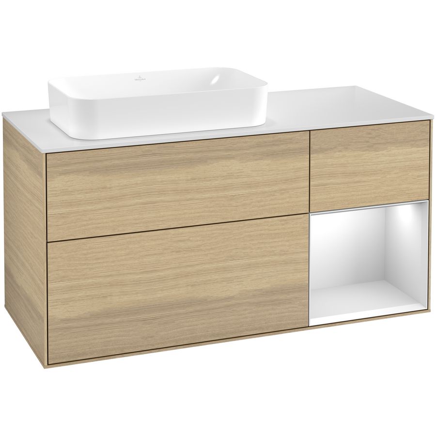 Wastafelonderkast Finion 1200x603x501mm Oak Veneer G691MTPC