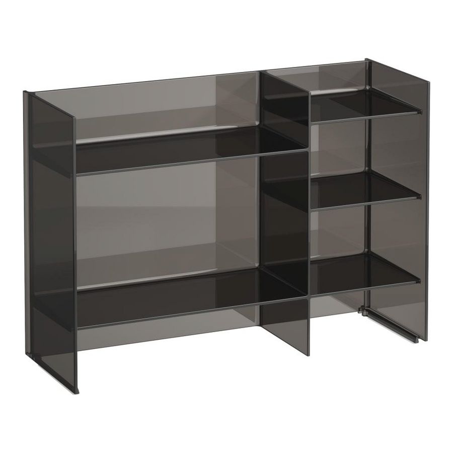 Sound rack vloerstaand rek 5 legplanken rookgrijs