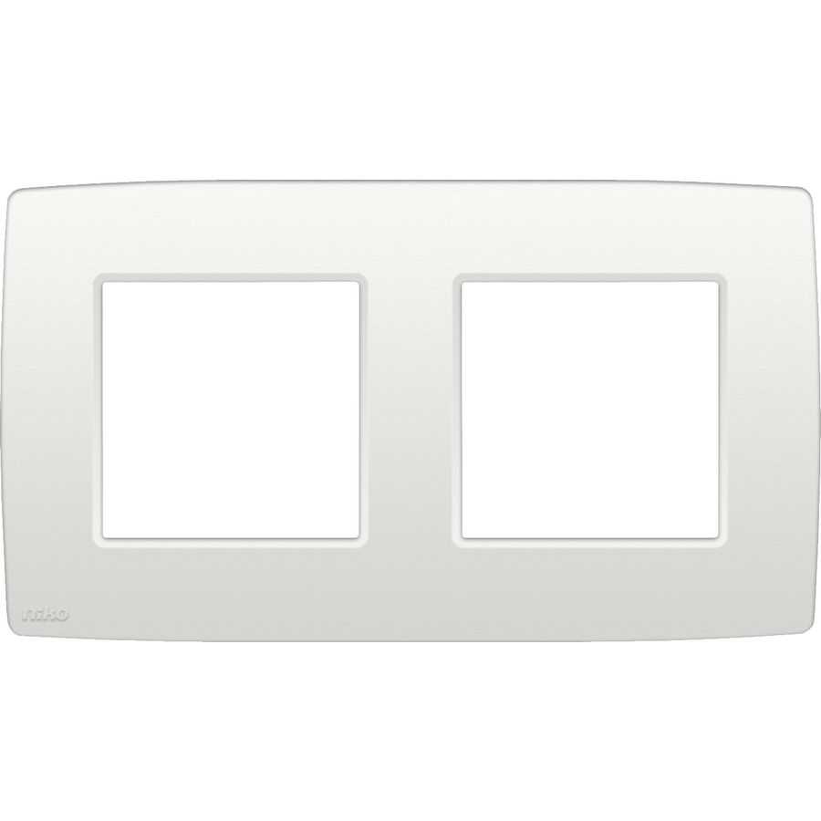 2-voudige afdekplaat hoh 71mm Original white