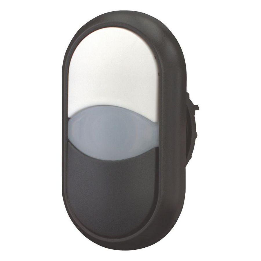 Dubb.drukknop+sign.lamp wit/wit/zwart