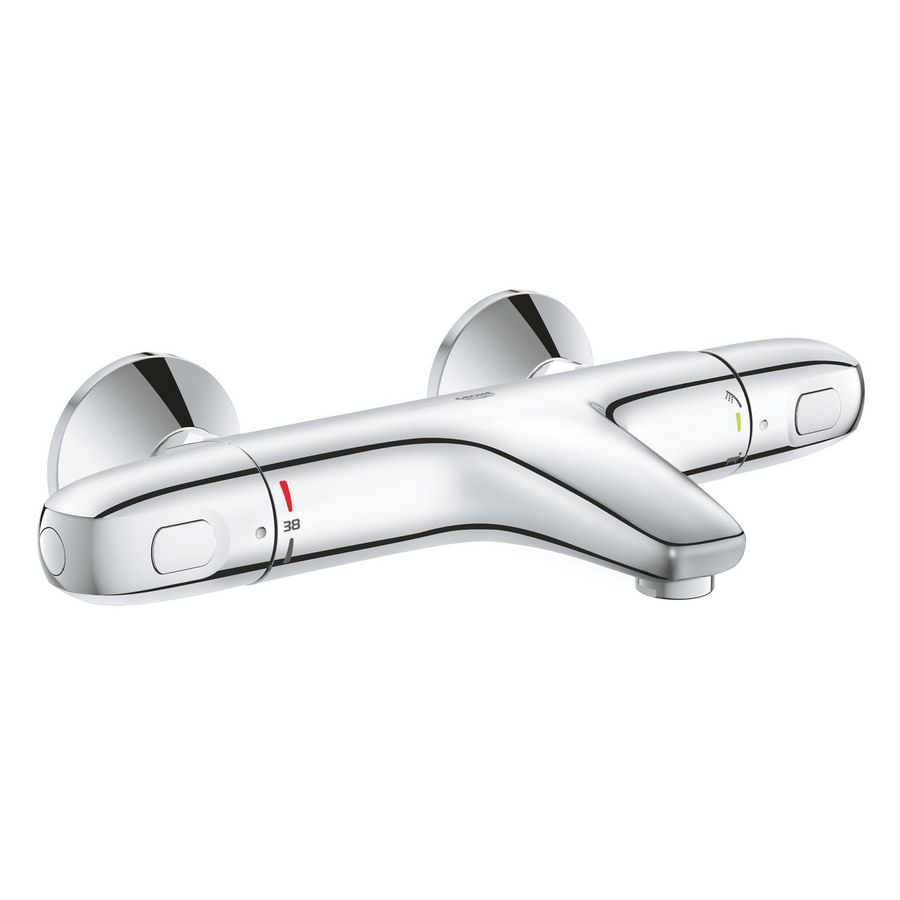 PROMO Grohtherm 1000 2-greeps badthermostaat chroom hoh 150mm incl. S-koppelingen (prof 34816003)