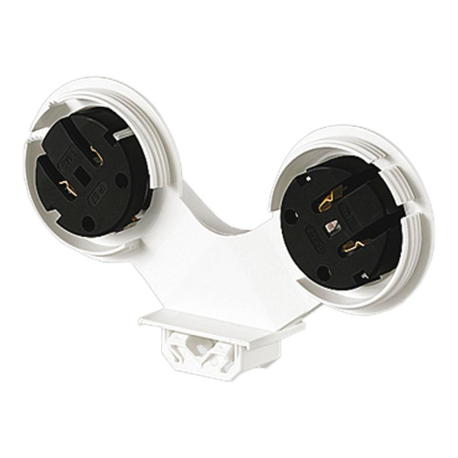 Lamphouder G13 27.241.U301.50 WP Twin 2x G13 wit VVE=100