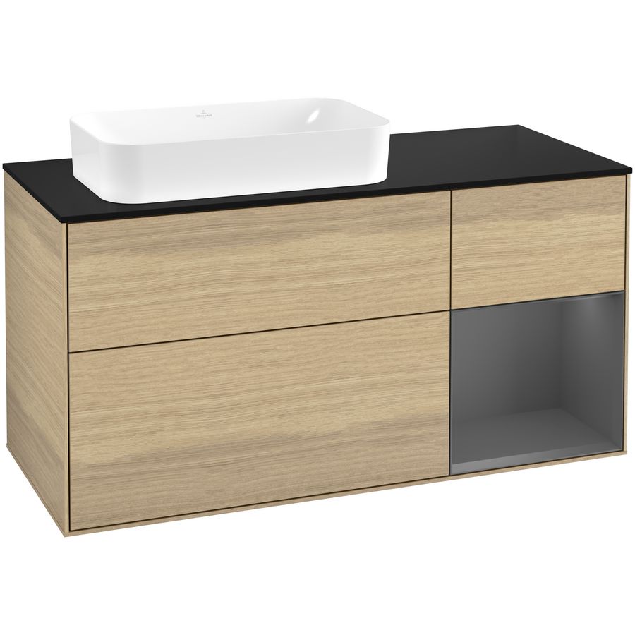Wastafelonderkast Finion 1200x603x501mm Oak Veneer G692GKPC