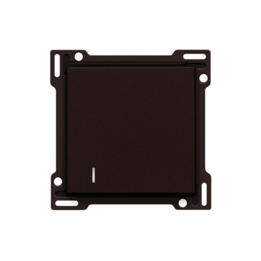 Afwerkingsset hotelkaartschakelaar dark brown