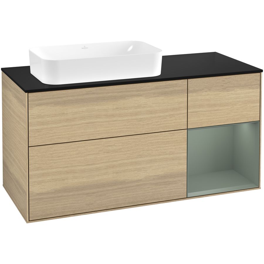 Wastafelonderkast Finion 1200x603x501mm Oak Veneer G692GMPC