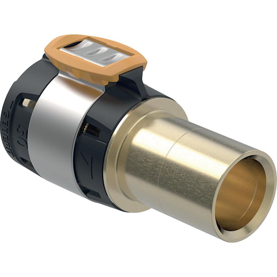 Insteekverloopsok FLOWFIT pers 50x42mm spie-eind brons