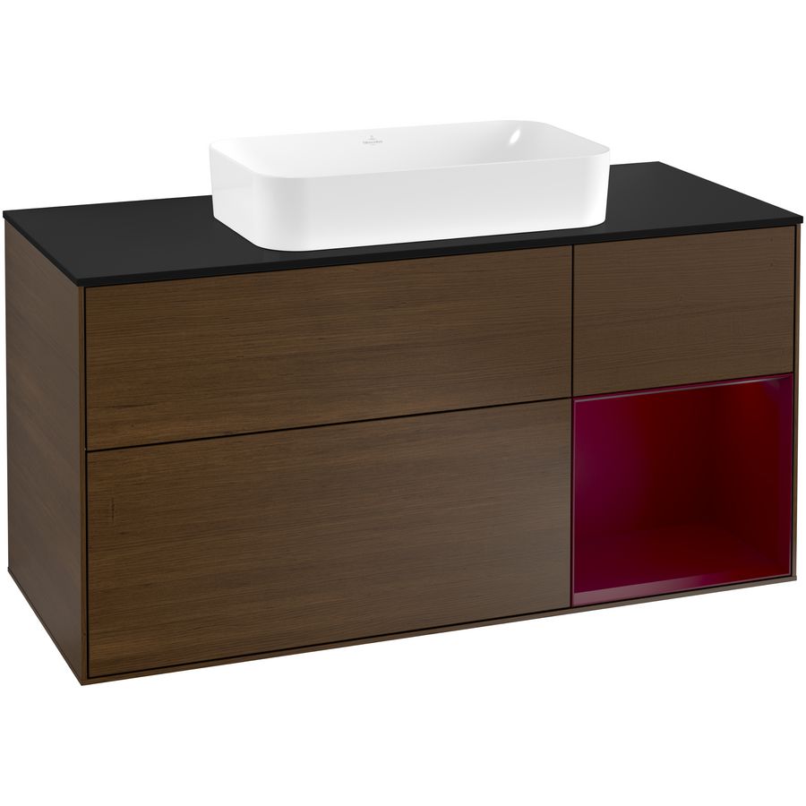 Wastafelonderkast Finion 1200x603x501mm W.Veneer G302HBGN