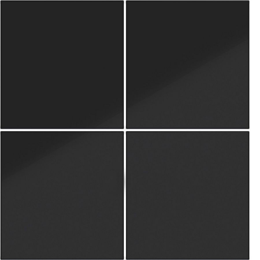 Afdekking KNX taster 4-voudig A.x/C.x nachtzwart glanzend
