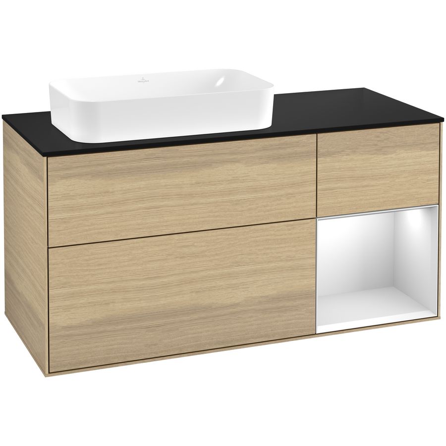 Wastafelonderkast Finion 1200x603x501mm Oak Veneer G692MTPC