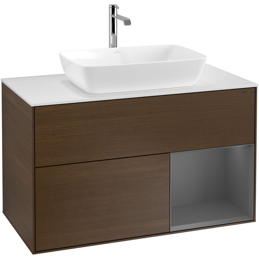 Wastafelonderkast Finion 1000x603x501mm W.Veneer G781GKGN