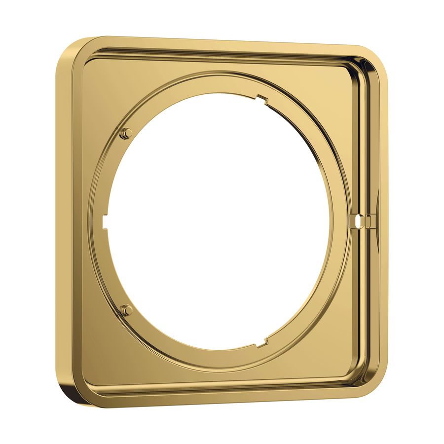 Kraanrozet AX ShowerSelect ID verlenging softsquare 5mm Polished Gold Optic