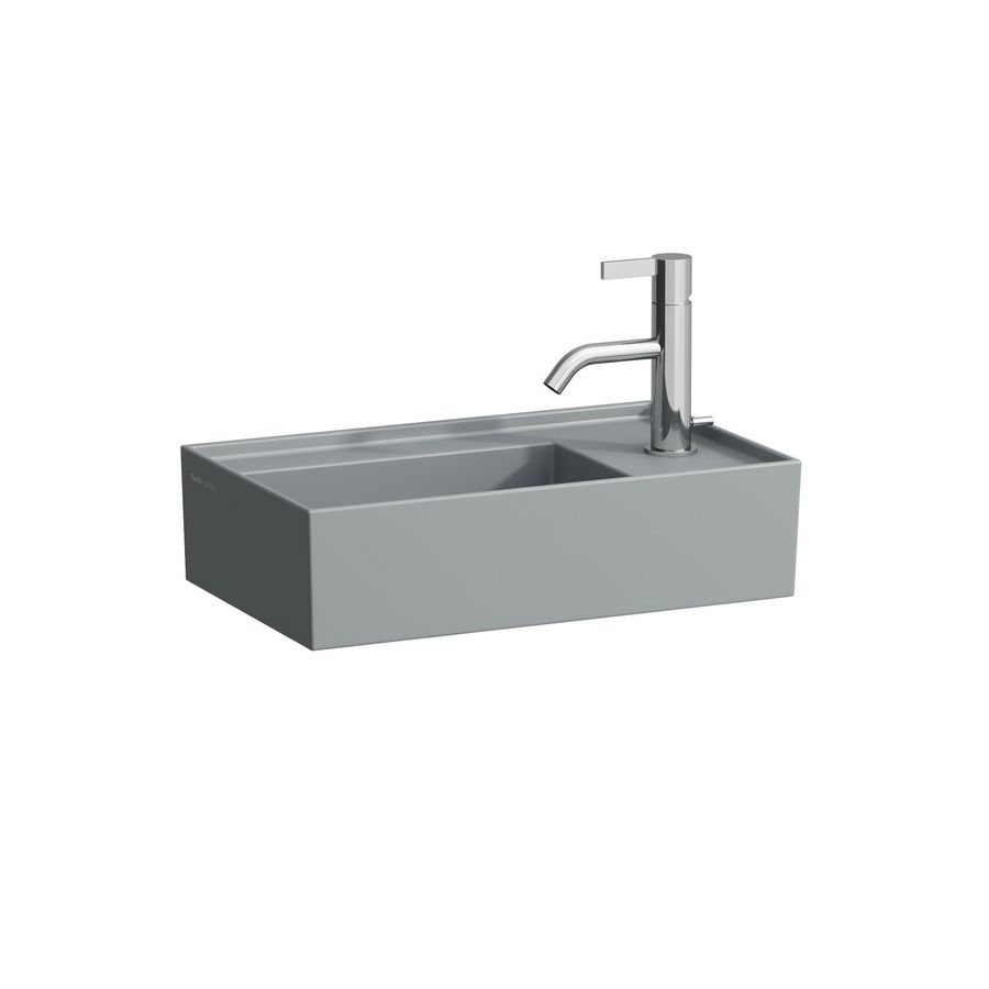 Fontein 460X280 1 Kraangat Rechts -Overloop mat grafiet