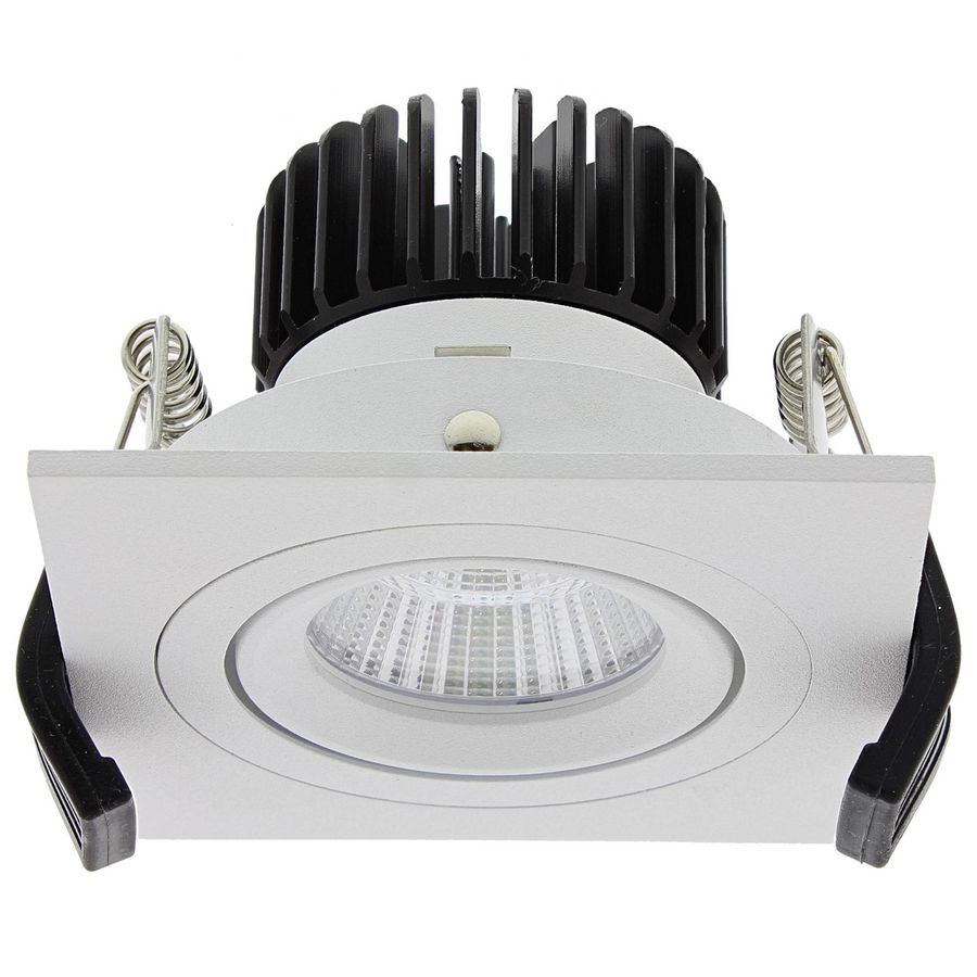 LED spot 7W 700mA 650 lumen 3000K vierk. 90mm driver Bolero
