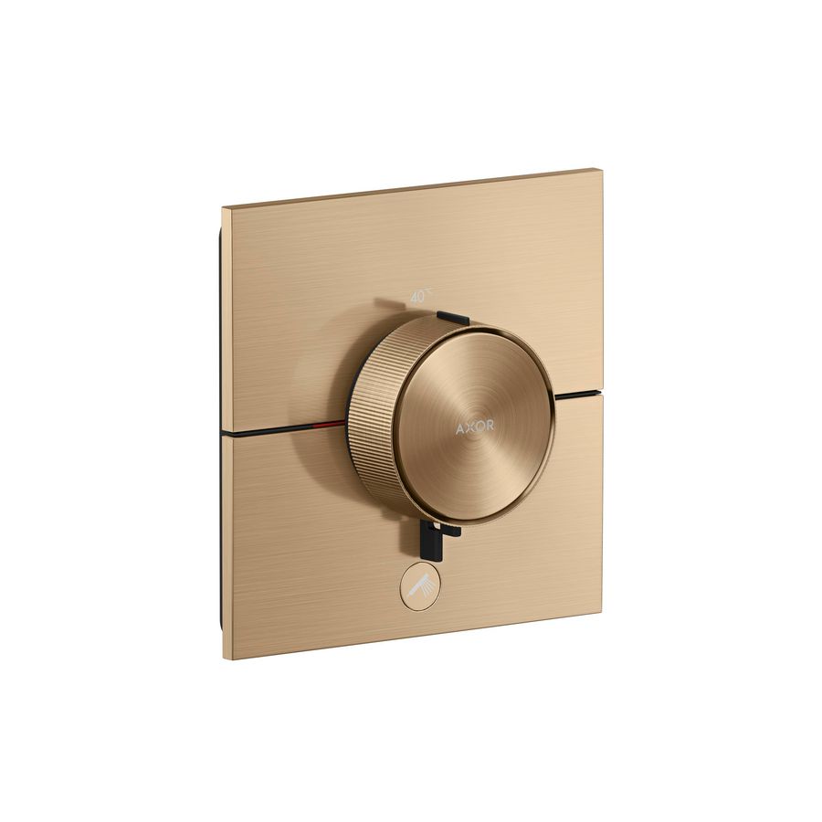 Thermafbouwdeel Highflow 1F square Brushed Bronze ShowerSelect ID 36777140
