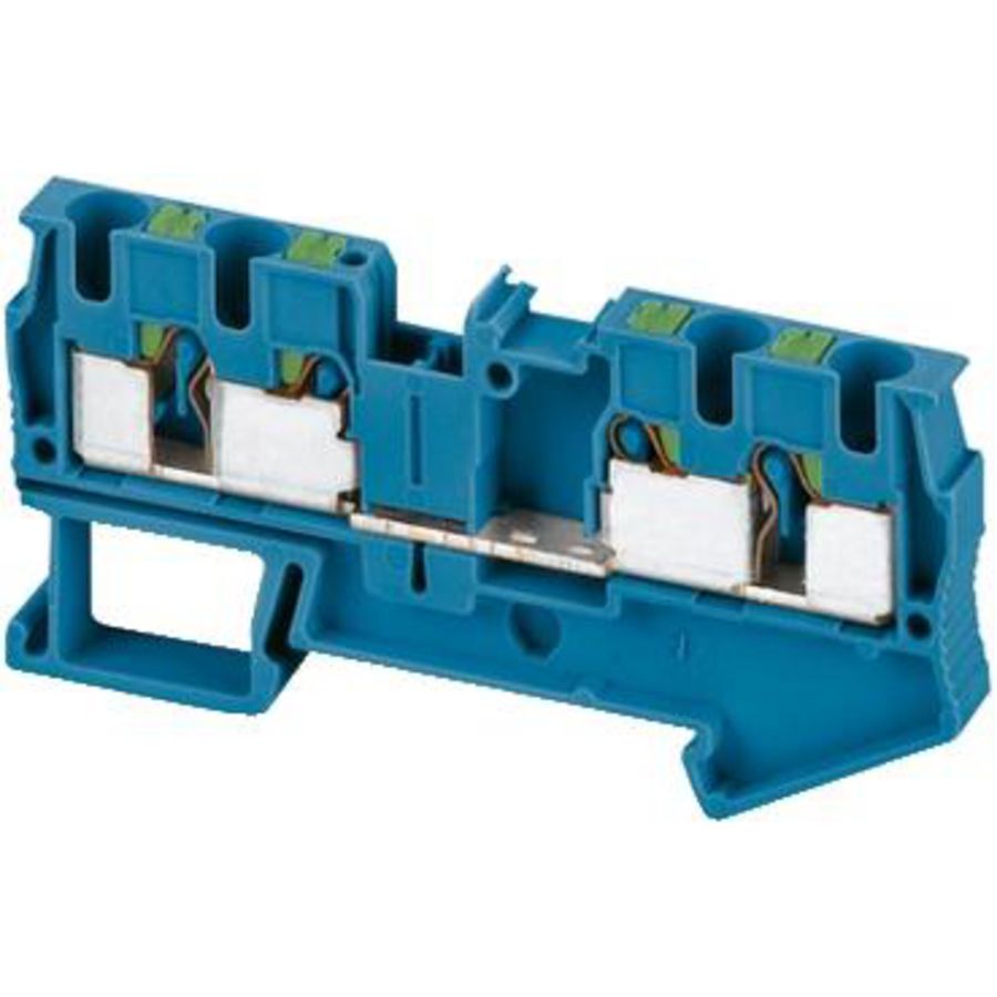 Doorvoer klemmenblok 4mm² 32A Blauw Linergy VVE=50