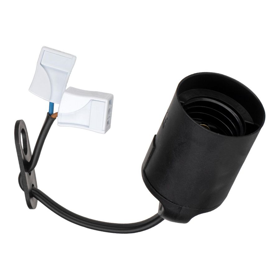 Lamphouder Renovation E27 TP 15cm zwart VVE=10