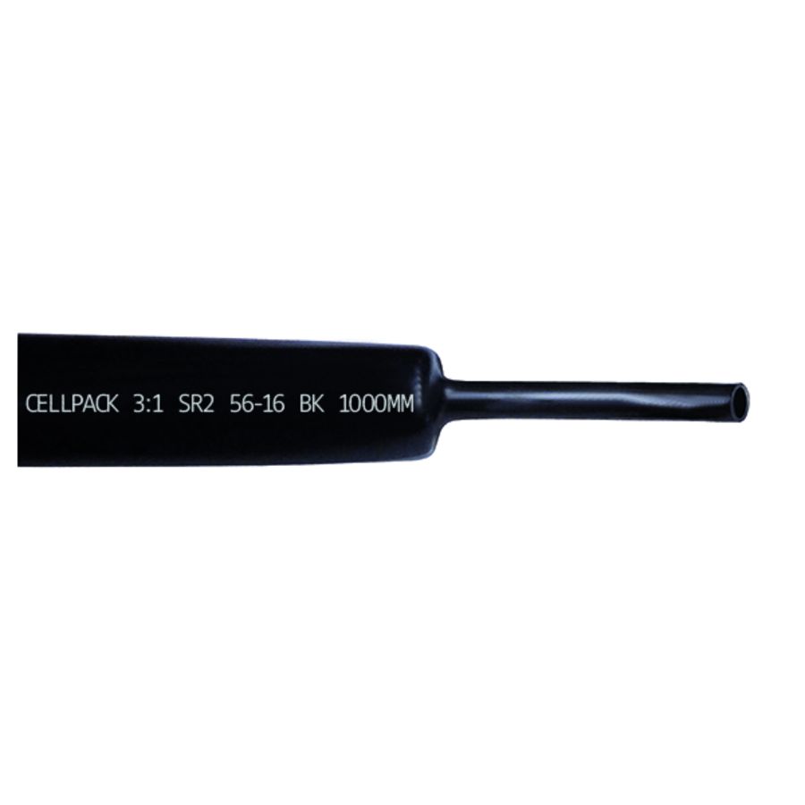 Krimpbuis dikw. krimpverh.  SR2/56-16/zwart/1000mm VVE=10
