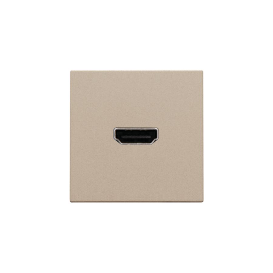 Afwerkingsset met HDMI-naar-HDMI-aansl. champagne coated