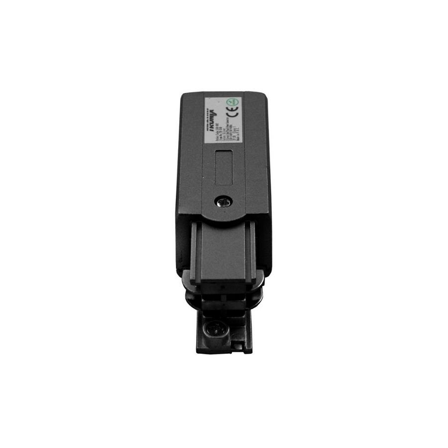 Power connector links voor 3-fase rails zwart