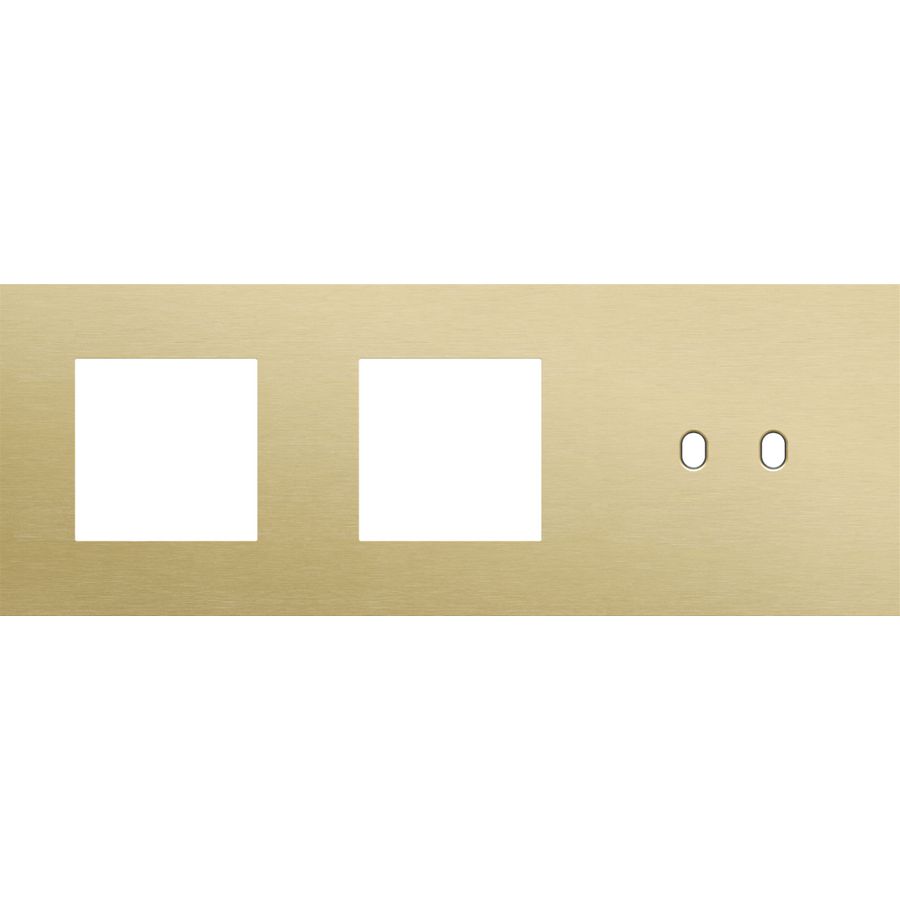 Afdekplaat 3-voud horiz. 71mm centerafst. 227-57708