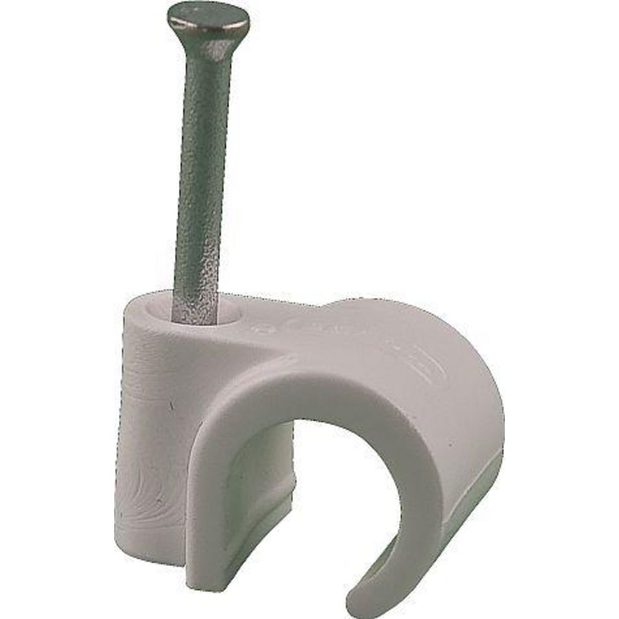 Doos a 100st. Spijkerclip 8/10mm wit