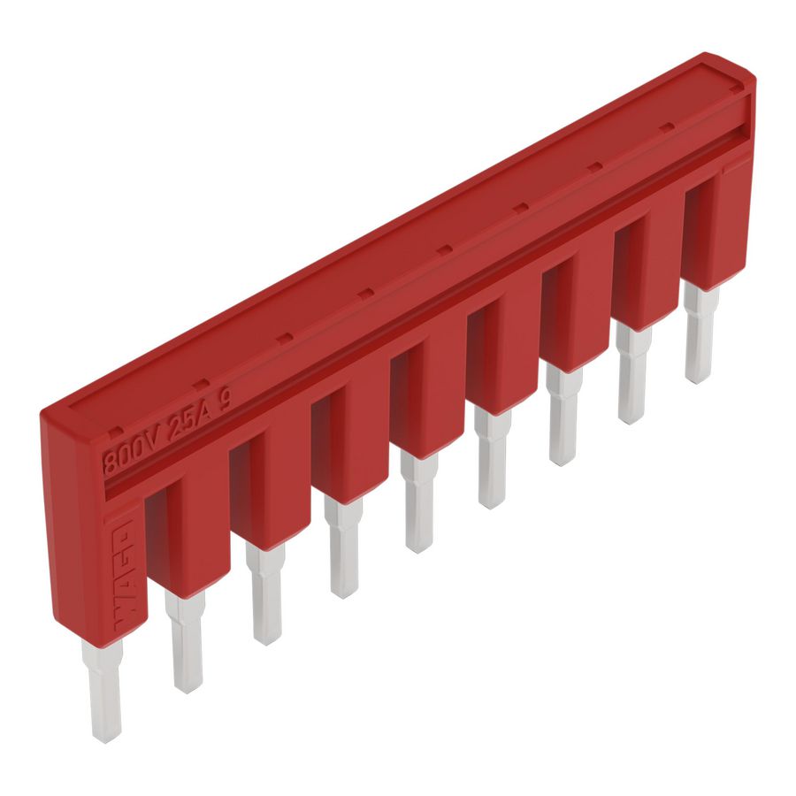 Brug 9-voudig geisoleerd rood 2002-409/000-005 VVE=25
