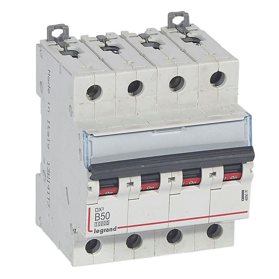 Installatieautomaat MCB DX³ 4-polig B-karakteristiek 50A 10000A