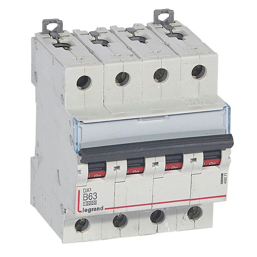 Installatieautomaat MCB DX³ 4-polig B-karakteristiek 63A 10000A