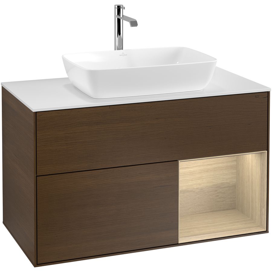 Wastafelonderkast Finion 1000x603x501mm W.Veneer G781PCGN