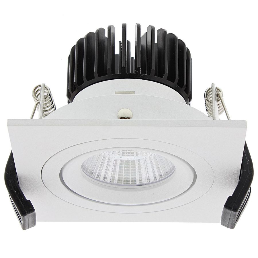 LED spot 7W 700mA 650 lumen 2700K vierk. 90mm driver Bolero