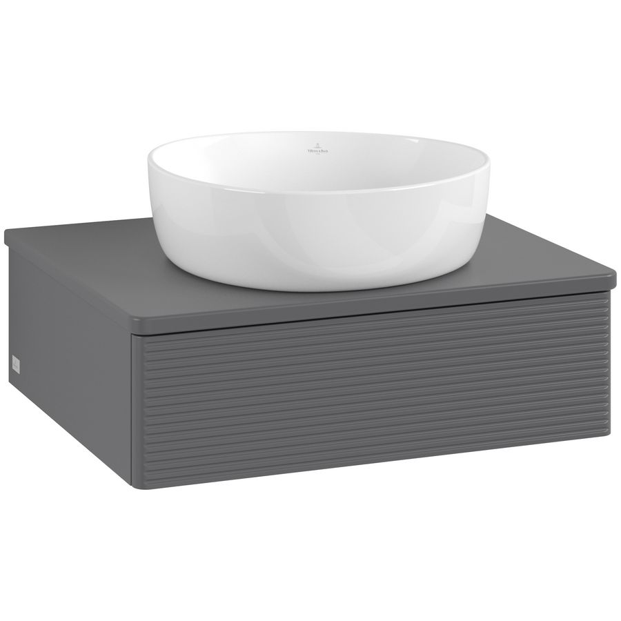 Wastafelonderkast Antao 600x190x500mm Antr. Matt Lacquer K07150GK