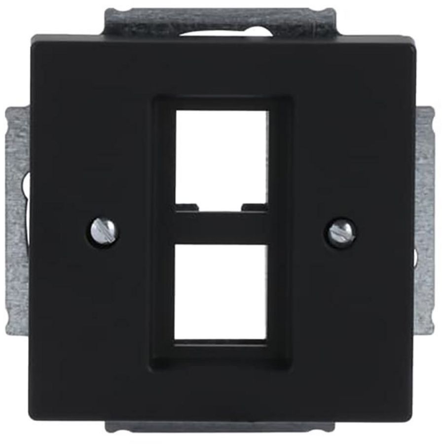 Centraalplaat 2 x MJ 216000-2/216005-4 f-matzwart (2561-02-885)