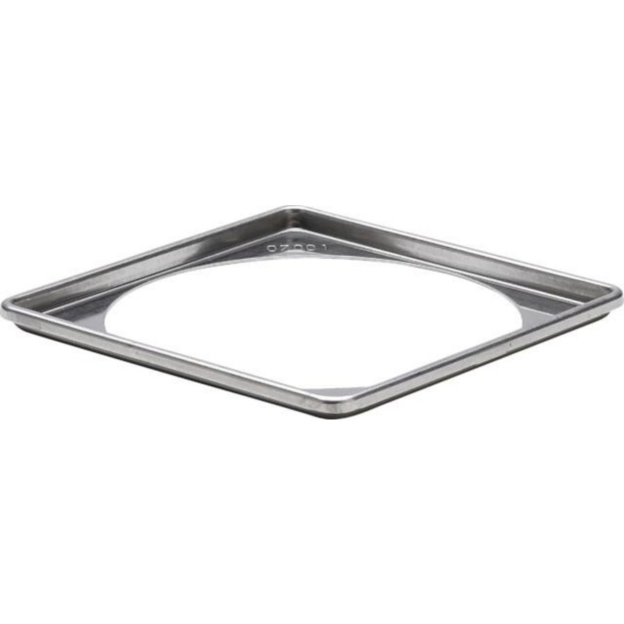 Raamwerk 100x100 chroomnikkelstaal/blank