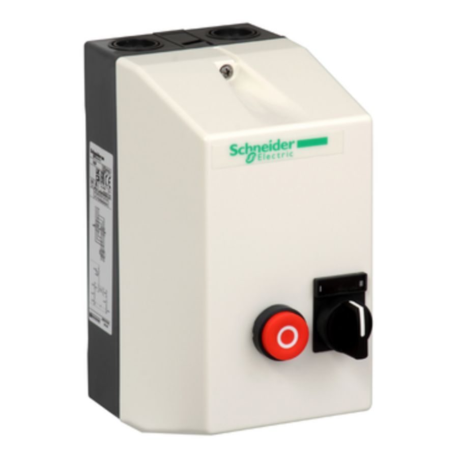 Omkeerstarter in behuizing + start/stop 9A Spoel230V 5 LE