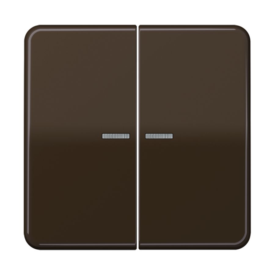 Tastafdekking 2voudig CD500 bruin KNX RF