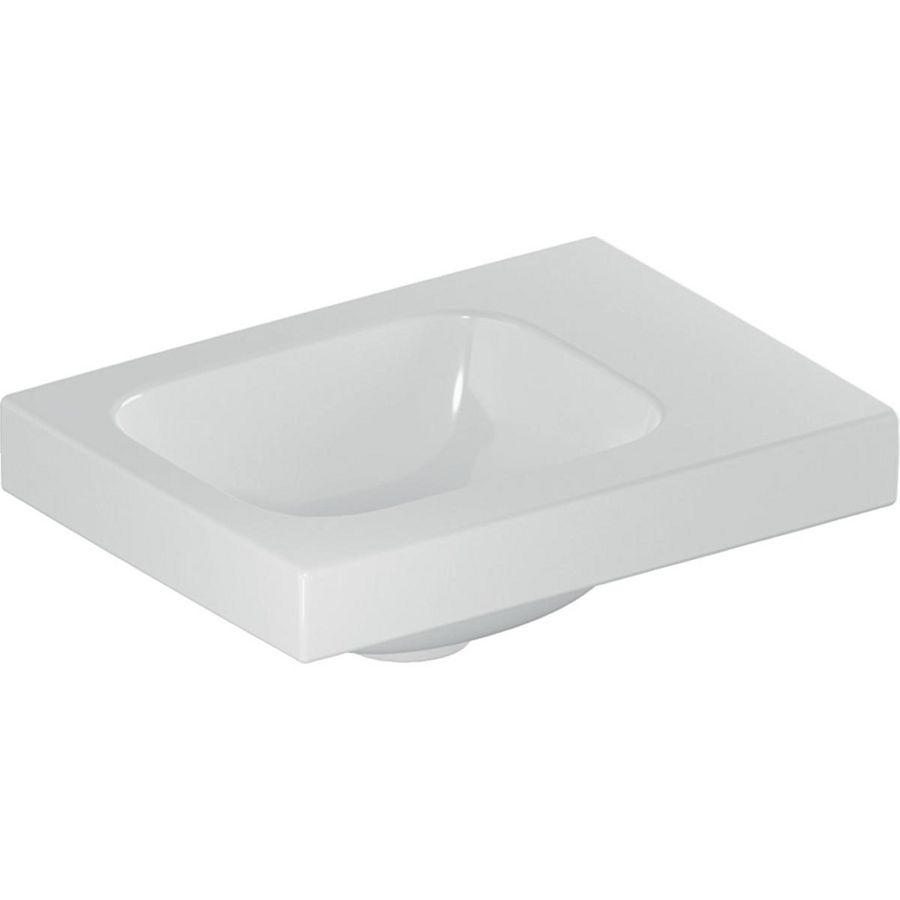 iCon Light fontein 38x28cm zonder kraangat aflegvlak rechts zonder overloop wit