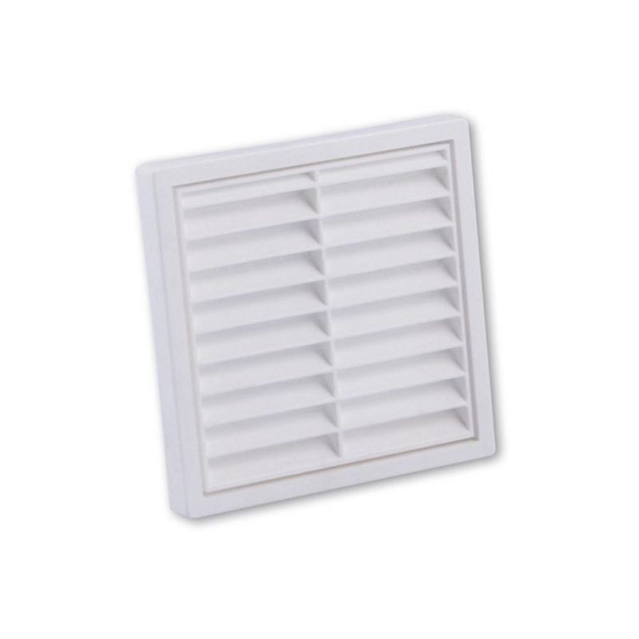 Ventilatierooster vlak Ø100mm wit