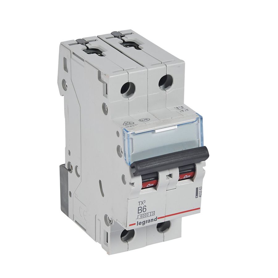 Installatieautomaat MCB TX3 2-polig B-karakteristiek 6A 6000A