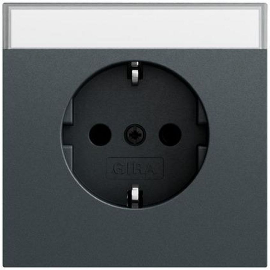 wandcontactdoos met randaarde TK System 70 antracit(gel.)