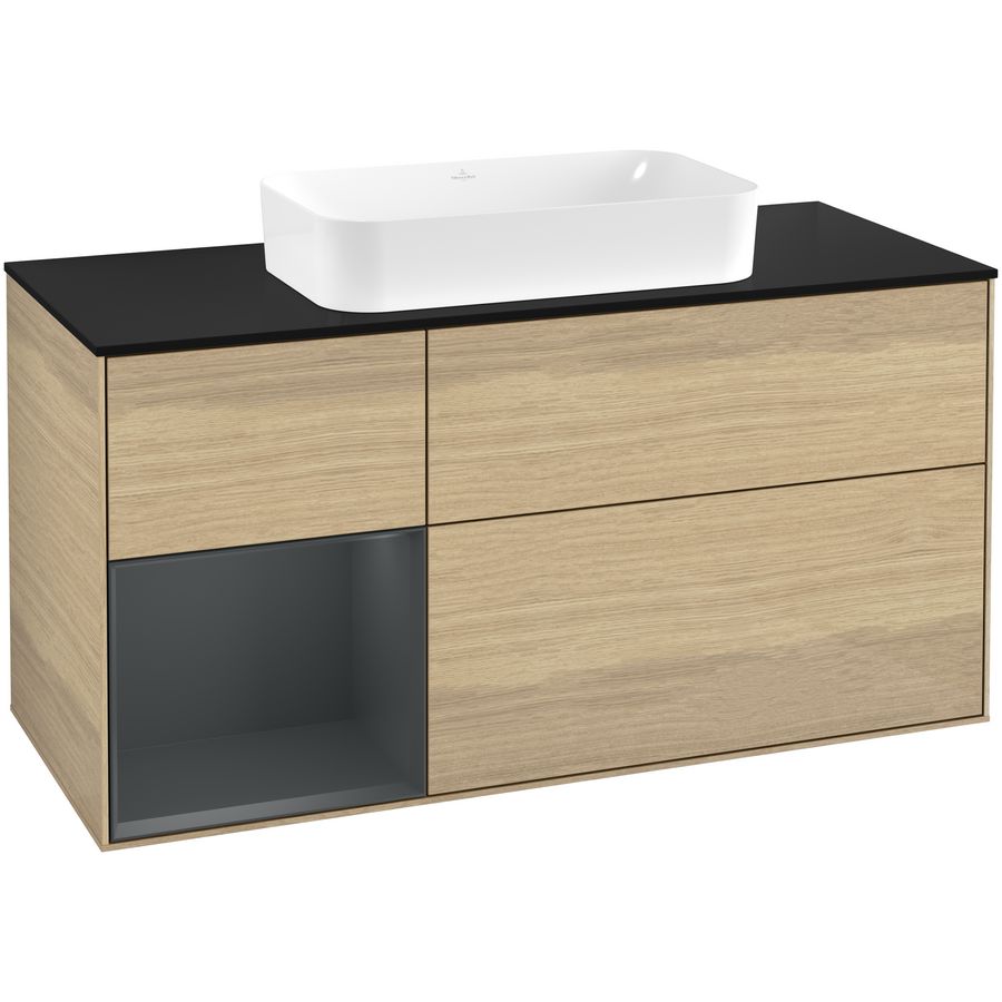 Wastafelonderkast Finion 1200x603x501mm Oak Veneer G702HGPC
