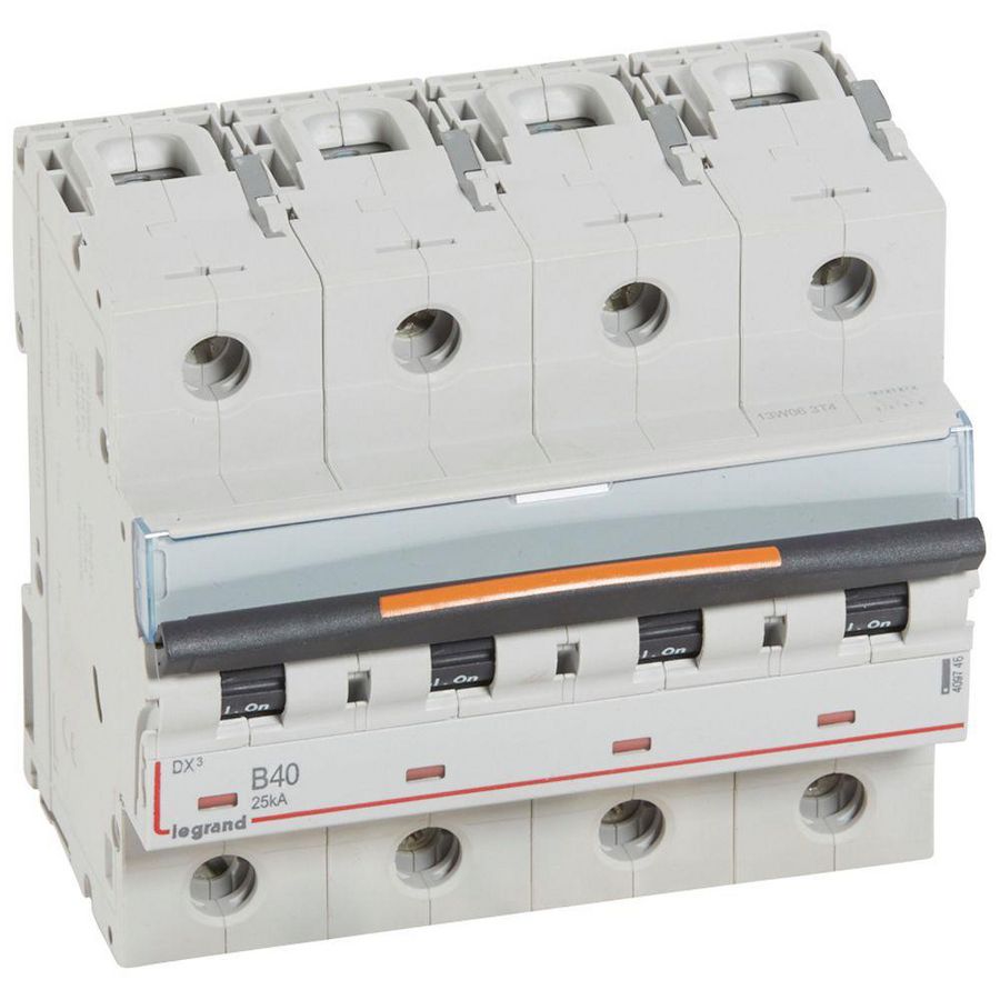 Installatieautomaat 4-polig B-karakteristiek 40A 25kA DX³ DIN