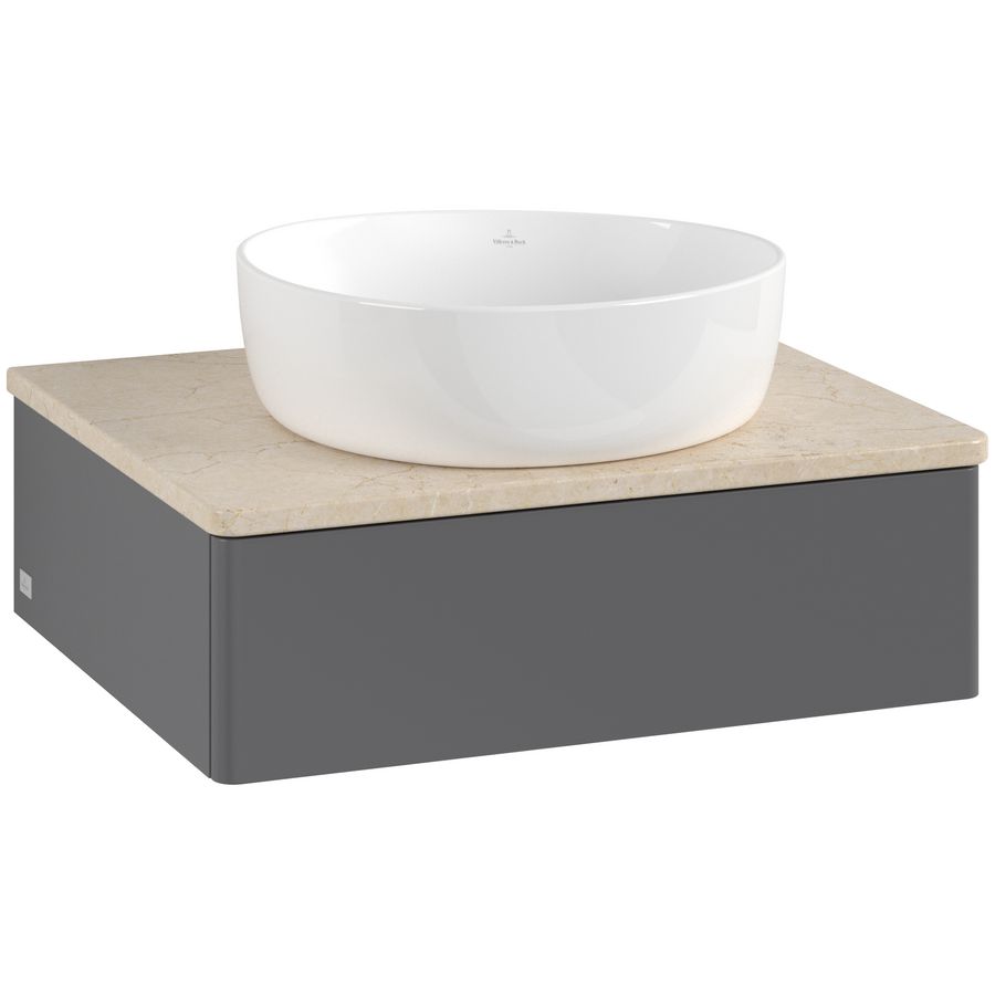 Wastafelonderkast Antao 600x190x500mm Antr. Matt Lacquer L07013GK