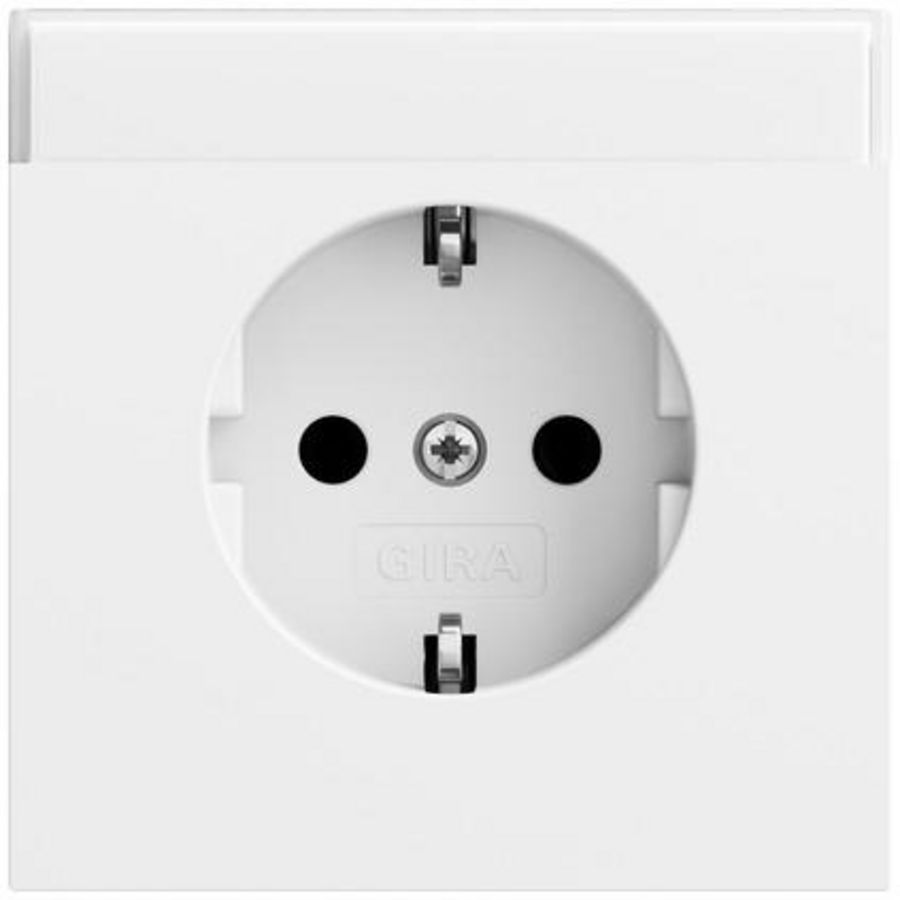 wandcontactdoos met randaarde TK System 70 zuiver wit m(gel.)
