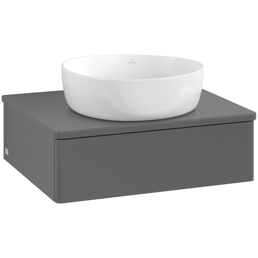 Wastafelonderkast Antao 600x190x500mm Antr. Matt Lacquer L07050GK