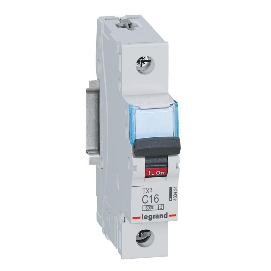 Installatieautomaat MCB TX3 1-polig C-karakteristiek 16A 6000A